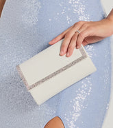 Sparkle Scene Rhinestone Foldover Clutch